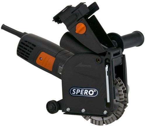 Afbeelding laden in galerijviewer, Spero sphs1001m | elektra sleuvenfrees 1400watt | incl. 2x 125mm diamantzaagbladen - sphs1001m
