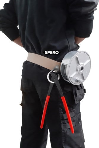 Load image into Gallery viewer, Spero spvmhsl | vlechtdraadhaspel pro | met leren riem t.b.v. 1,2 1,5kg vlechtdraadrol - spvmhsl