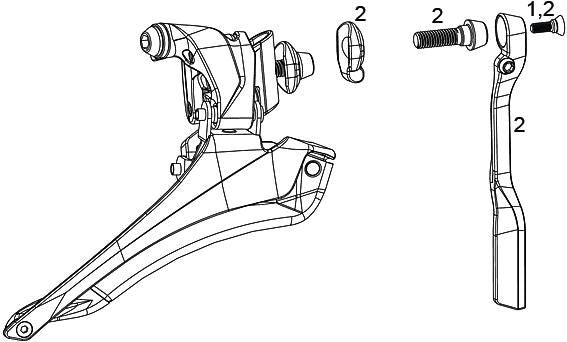 Load image into Gallery viewer, Sram voorderailleur force22