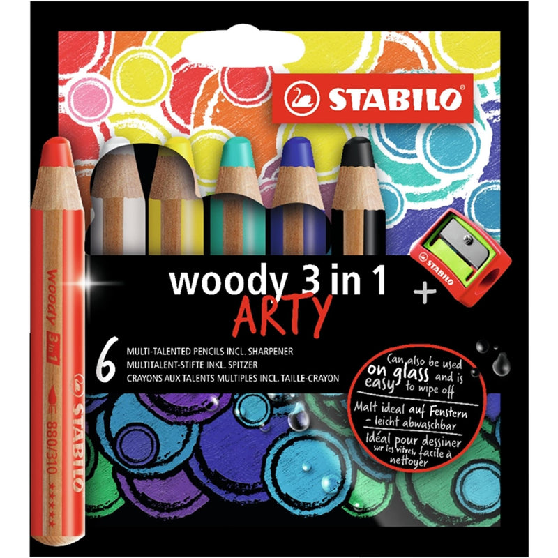 Load image into Gallery viewer, Stabilo woody 3 in 1 - multitalent potlood - set 6 stuks