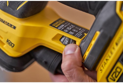 Load image into Gallery viewer, Stanley powertools stanley fatmax sfmcw221d1s v20 18v accu detailschuurmachine | 1x 2.0ah accu + lader | in softbag - sfmcw221d1s-qw