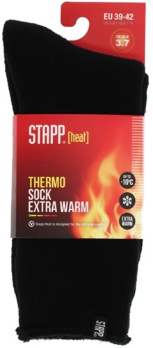 Load image into Gallery viewer, Stapp heat unisex socks 1- pack 70101 | zwart 6990 | maat 35 - 8721198028974