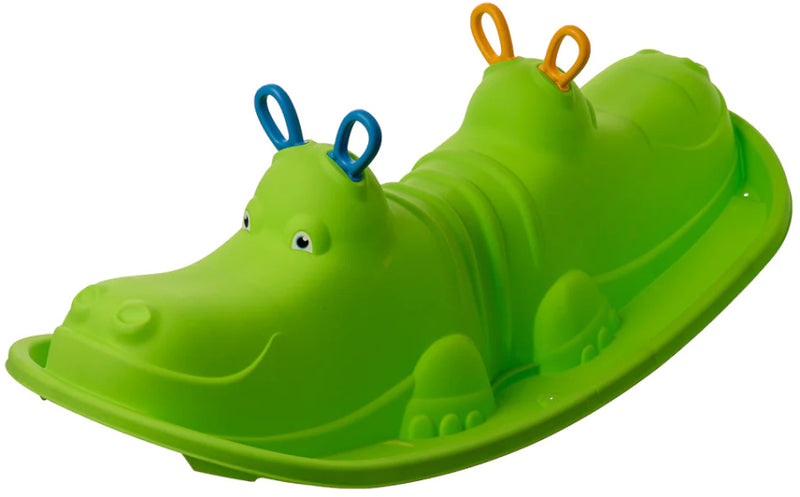 Load image into Gallery viewer, Starplay Hippo Schommelwip voor 1 tot 3 Kinderen 103 cm Groen