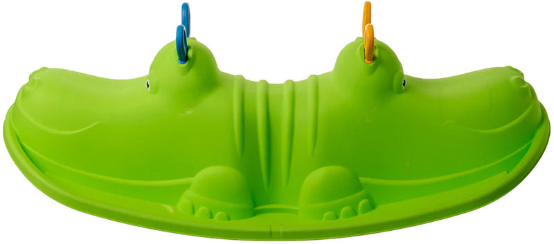 Load image into Gallery viewer, Starplay Hippo Schommelwip voor 1 tot 3 Kinderen 103 cm Groen