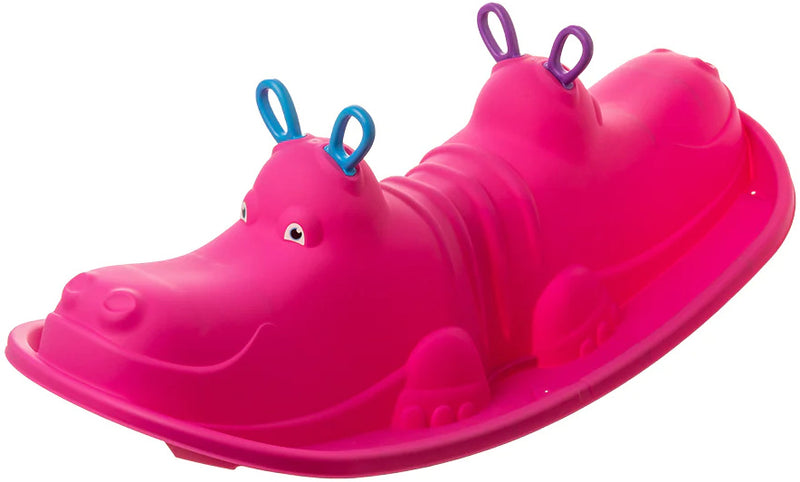 Load image into Gallery viewer, Starplay Hippo Schommelwip voor 1 tot 3 Kinderen 103 cm Roze