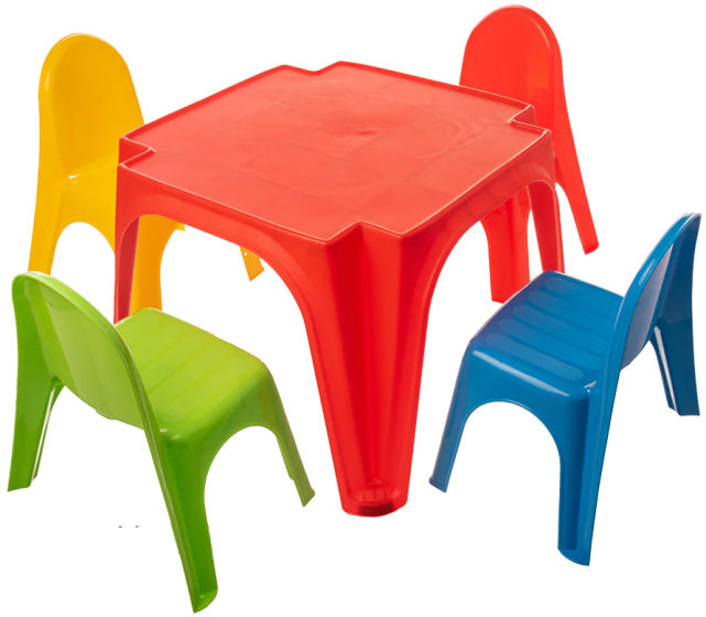 Load image into Gallery viewer, Starplay Speeltafel en Stoelen Set Junior Rood 5-delig