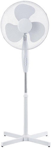 Load image into Gallery viewer, Enzo statiefventilator 40cm draaiend 40w wit - 8652573