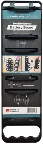 Load image into Gallery viewer, Stealthmounts batterijbord voor makita lxt met handgreep | zwart - bd-mk18-h-1