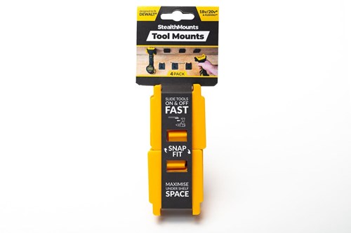 Load image into Gallery viewer, Stealthmounts tm-dw18-ylw-4 machinehouder voor dewalt xr | geel | 4-pack - tm-dw18-ylw-4