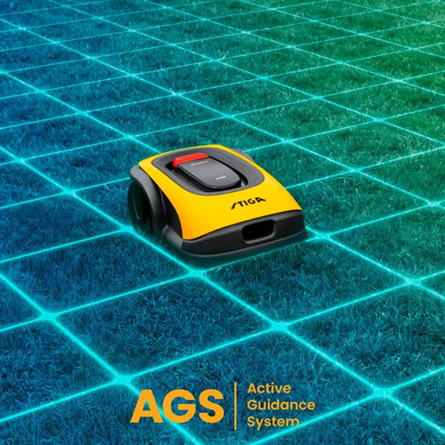 Load image into Gallery viewer, Stiga a 500 robotmaaier | draadloos met ags | 500 m² | 18 cm | 1x 2 ah accu en laadstation 2 a - 2r7101128 st1
