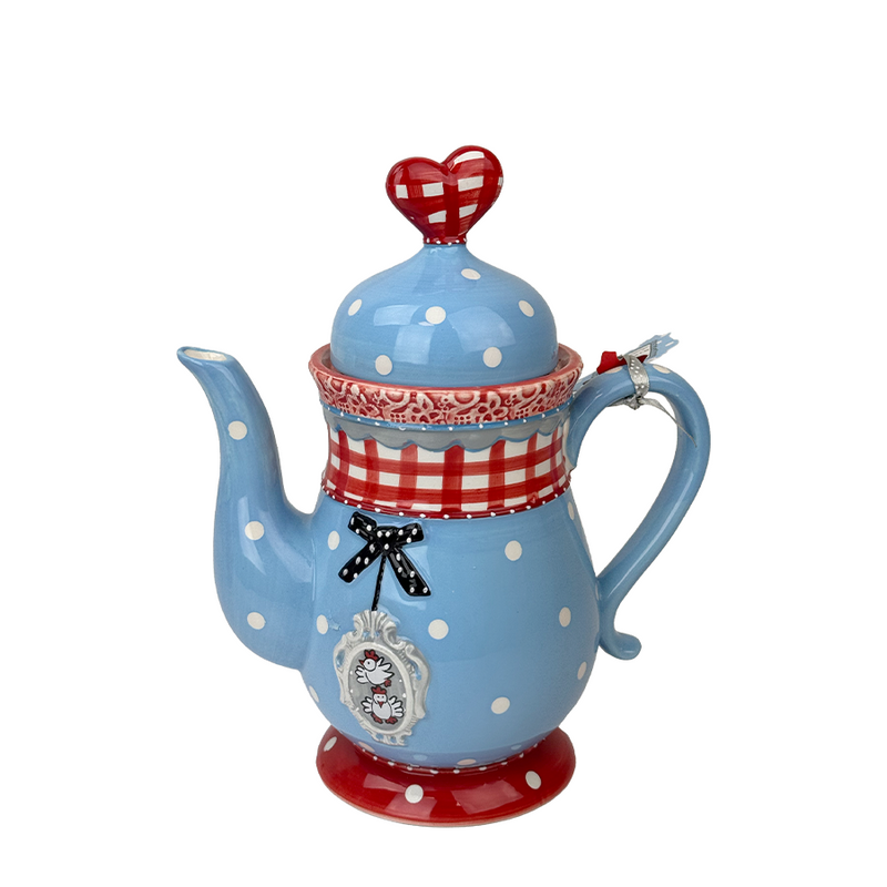 Afbeelding laden in galerijviewer, Studio koekepeer theepot 1l blauw