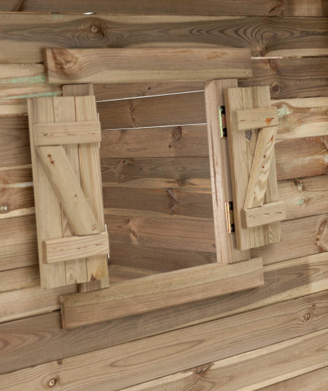 Load image into Gallery viewer, SwingKing Louise Houten Speelhuisje 120 x 120 x 160 cm Naturel