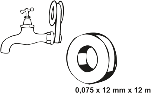 Load image into Gallery viewer, Cornat teflon band 12x0.075mm (12m) water - t380698