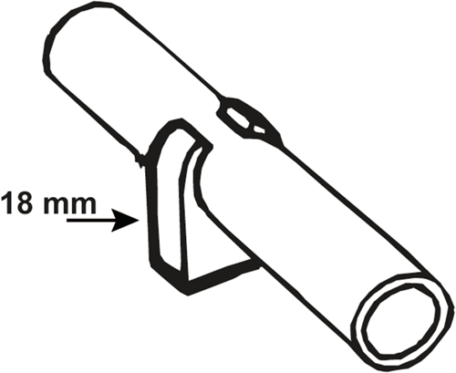 Load image into Gallery viewer, Cornat enkele clip koperbuis 18mm (6st) - t560304
