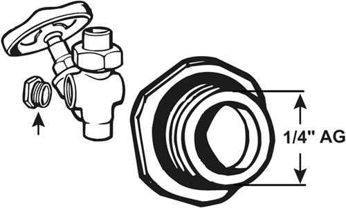 Load image into Gallery viewer, Cornat stop voor stopkraan 1 4 - t571504