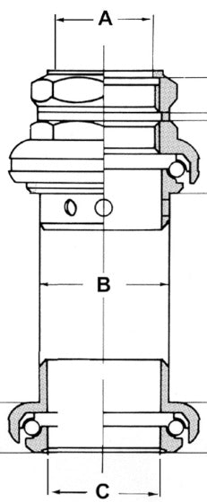 Load image into Gallery viewer, balhoofd cartridge seiki aluminium 1 inch zilver