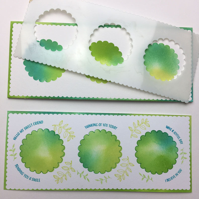 Load image into Gallery viewer, The crafter's workshop • slimline stencil geschulpte cirkels