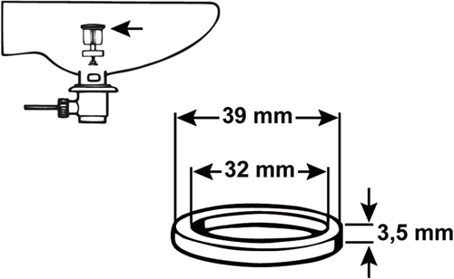 Load image into Gallery viewer, Cornat dichting o-ring excenter 30mm - tec380241