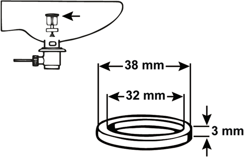 Load image into Gallery viewer, Cornat dichting o-ring 32x3mm afvoerplug - tec380243