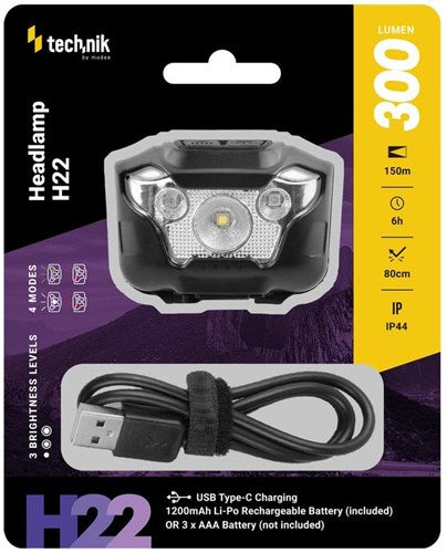 Afbeelding laden in galerijviewer, Enzo technik led hoofdlamp oplaadbaar 300 lumen - 5720170