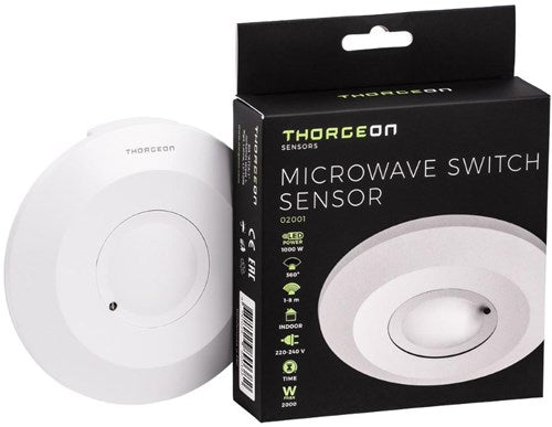 Load image into Gallery viewer, Enzo thorgeon radar bewegingssensor opbouw plafond 360 graden wit - 3900540