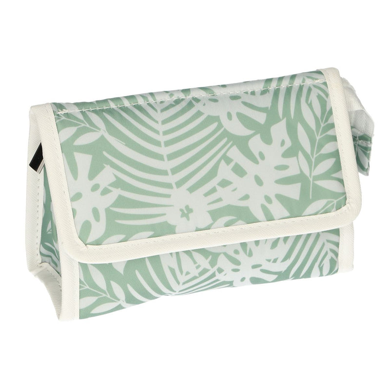 Load image into Gallery viewer, Traveller spiegeltas bladeren groen wit 16.5cm x 11cm