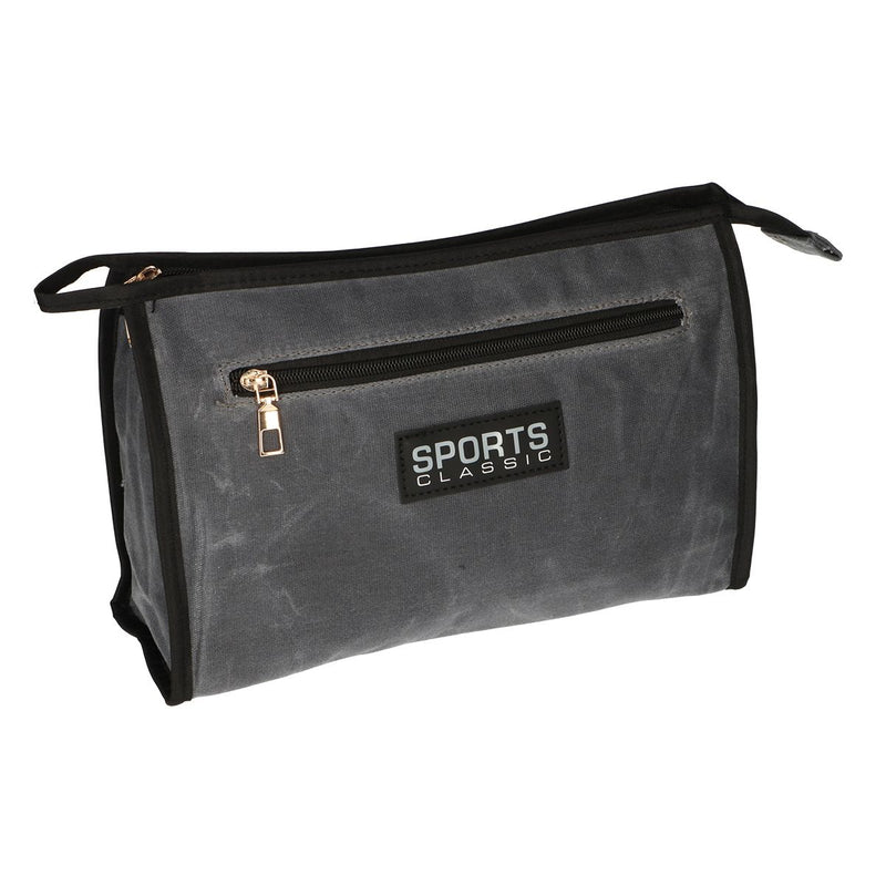 Load image into Gallery viewer, Traveller toilettas sports classic military grijs blauw 30cm x 24cm