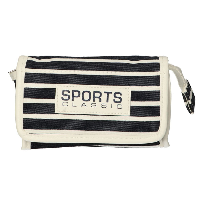 Load image into Gallery viewer, Traveller spiegeltas stripe blauw sports classic 16.5x11cm