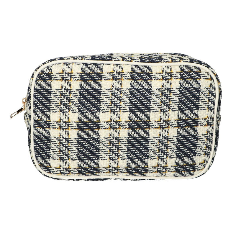 Load image into Gallery viewer, Traveller toilettas box tweed ruit 26x16cm