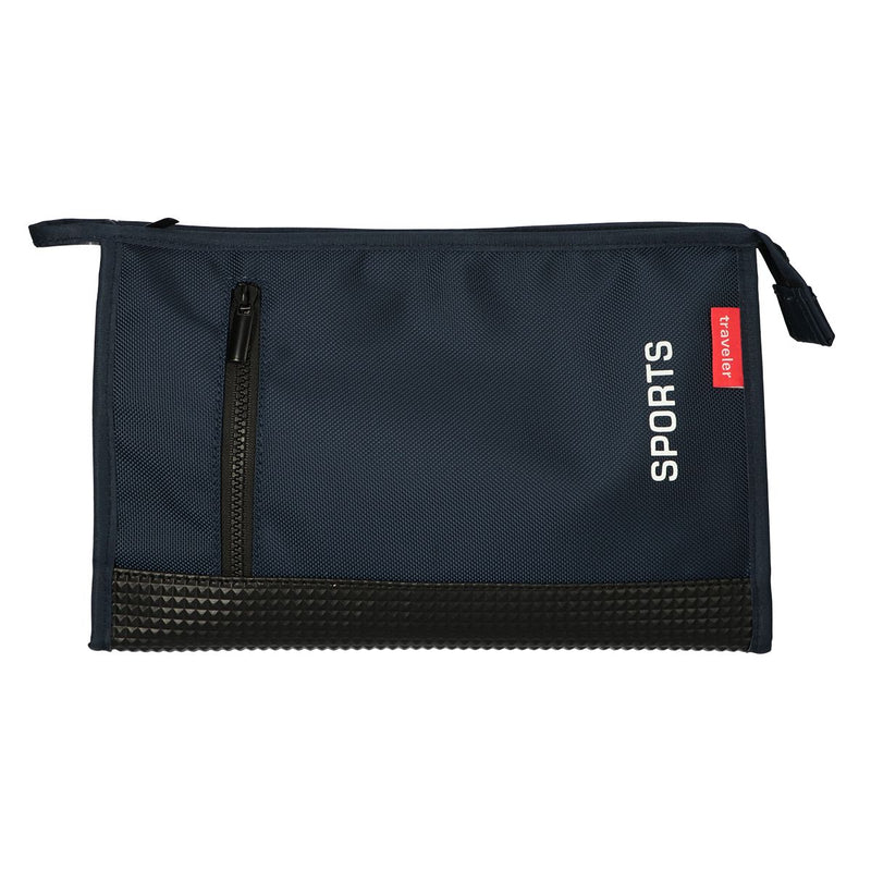 Load image into Gallery viewer, Traveller toilettas rubber blauw 30x19,5cm