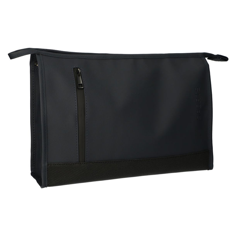 Load image into Gallery viewer, Traveller toilettas rubberen bodem donkerblauw 30cm x 19,5cm