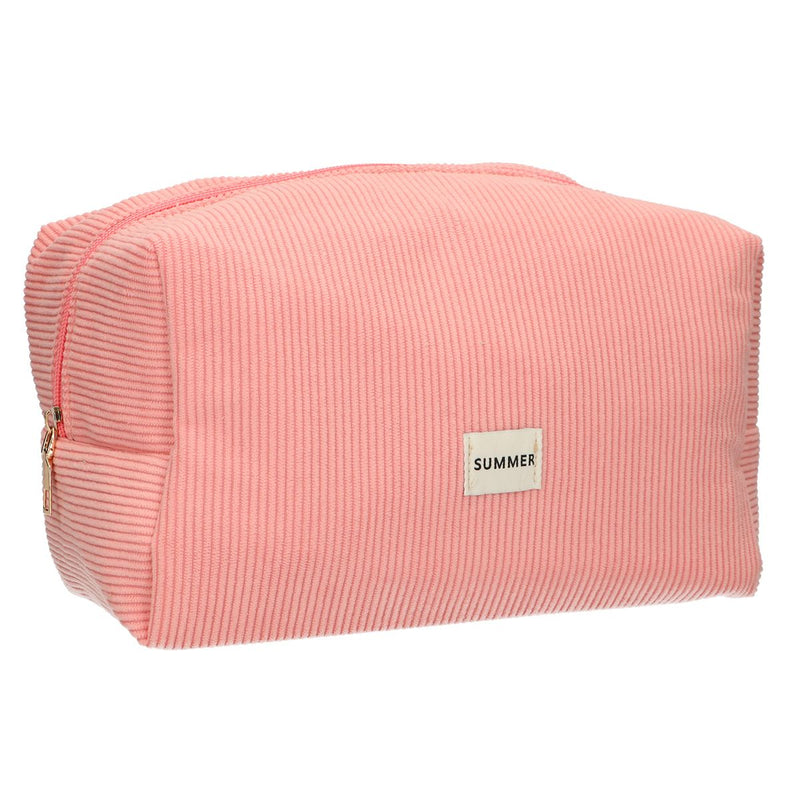Load image into Gallery viewer, Traveller toilettas rib waterdicht roze 24,5cm x 18,5cm