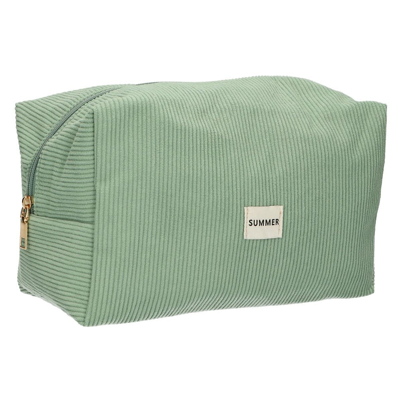 Load image into Gallery viewer, Traveller toilettas rib waterdicht mintgroen 24,5cm x 18,5cm