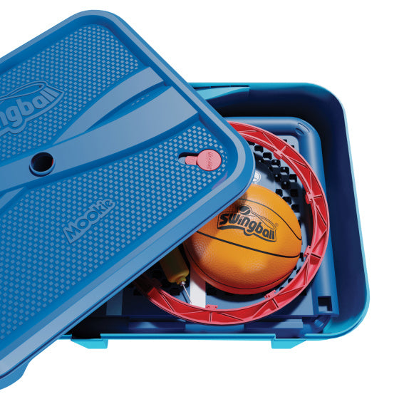 Load image into Gallery viewer, Swingball Basketbalpaal met All Surface Basis Donkerblauw Blauw