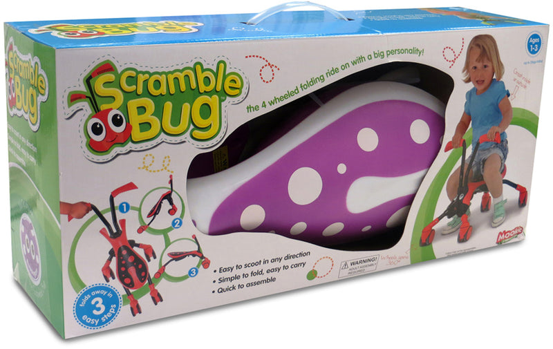 Load image into Gallery viewer, The bugs scramblebug bubblegum loopfiets met 4 wielen junior roze wit