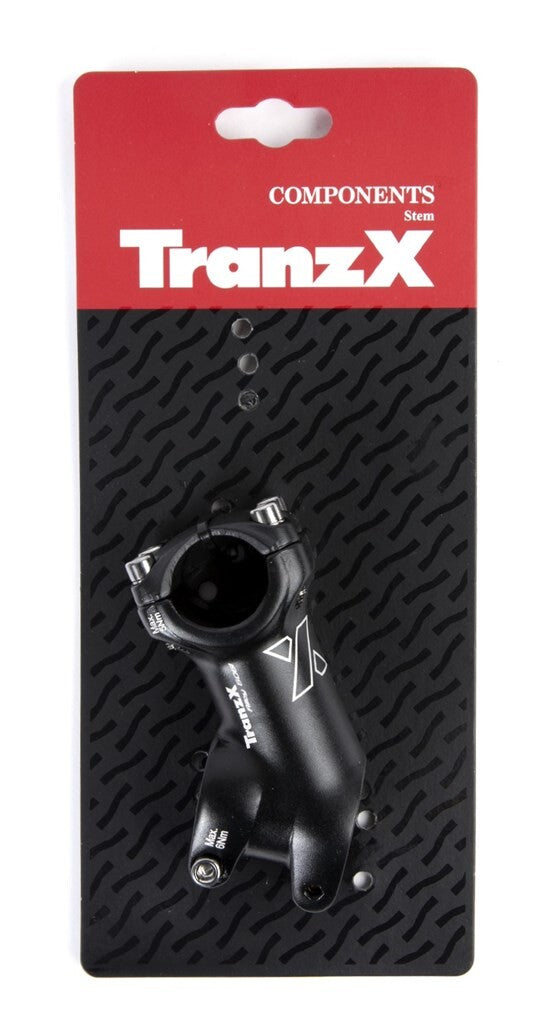 Load image into Gallery viewer, Tranzx a-head stuurpen jdst42-1 35° 28.6mm l70 zwart op kaart