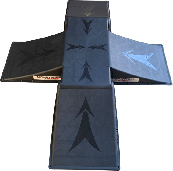 Load image into Gallery viewer, Urban street ramps Skateramp Urban Street 4-way Mini zwart