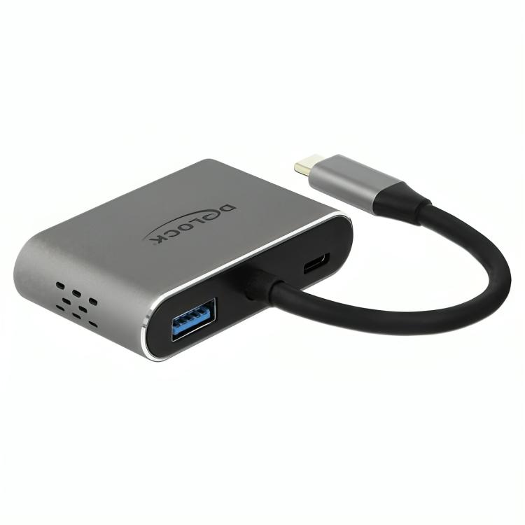 Load image into Gallery viewer, Delock usb-c > hdmi + vga adapter (grijs, 0,12 meter)
