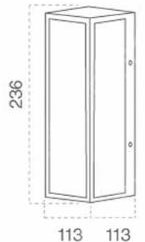 Load image into Gallery viewer, V-tac tuinlamp wandmodel vierkant ip44 24cm zwart 5090300