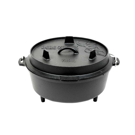 Load image into Gallery viewer, Valhal Dutch Oven Gietijzer met pootjes Outdoor 6,1 L