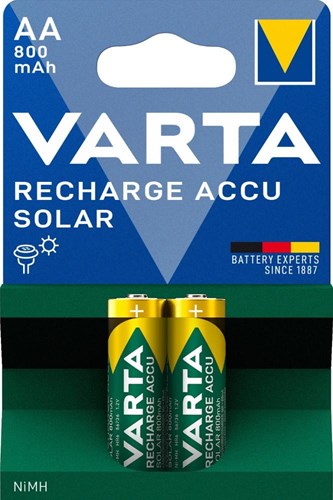 Load image into Gallery viewer, Varta aa accu 800ma blister 2 solar 3311910