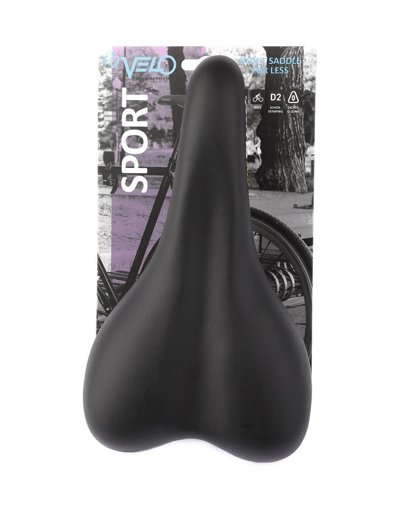 Afbeelding laden in galerijviewer, Velo zadel Plush Sport VL-3011 zwart