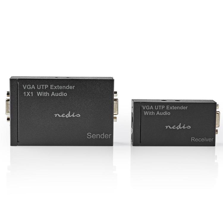 Load image into Gallery viewer, Nedis vga en audio verlenger via utp