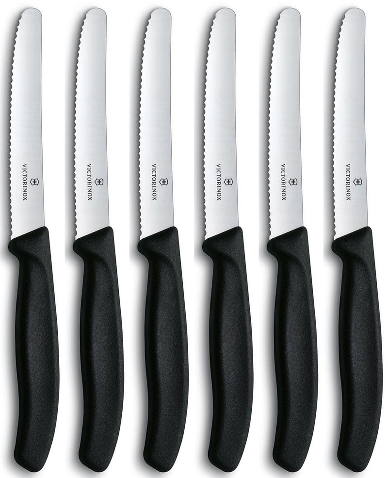 Load image into Gallery viewer, Victorinox tafelmessen gekarteld ds 6st.