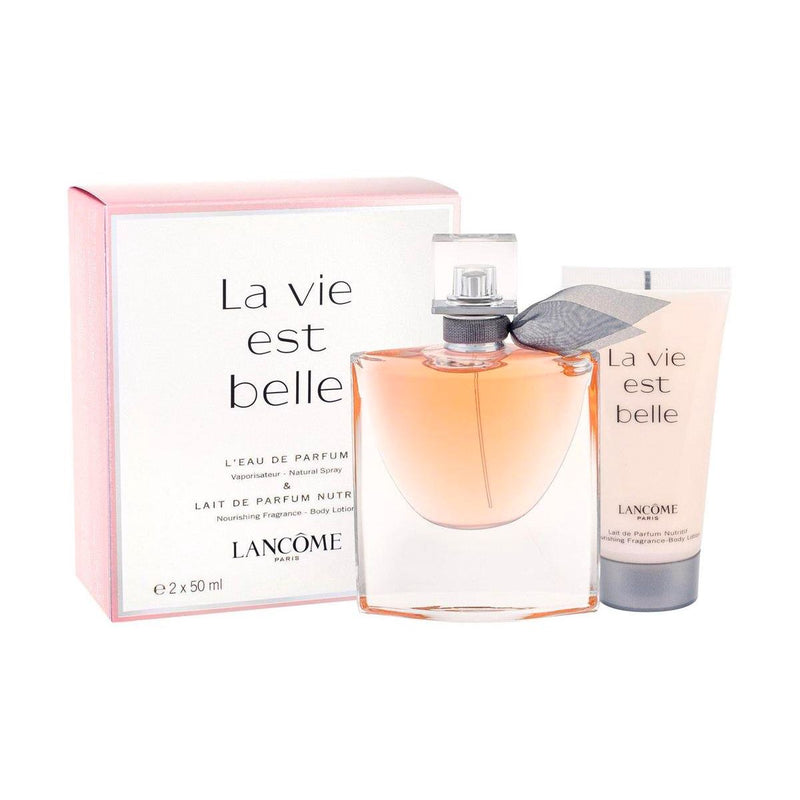 Load image into Gallery viewer, Lancome la vie est belle geschenkset eau de parfum 50ml + bodylotion 50ml dames