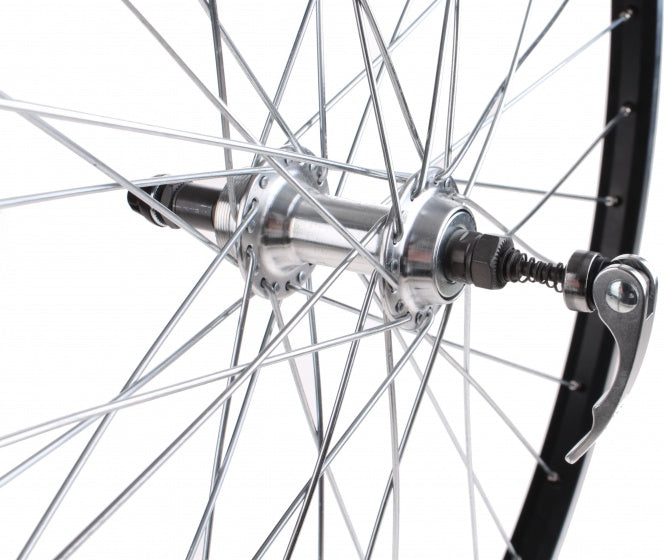 Load image into Gallery viewer, achterwiel 28 x 1 5 8 x 1 1 4 velgrem aluminium 36G zwart