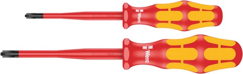 Load image into Gallery viewer, Wera 165 is pz s # 1+ 2 schroevendraaierset kraftform plus serie 100. met gereduceerde klingdiameter, 2-delig - 05006470001