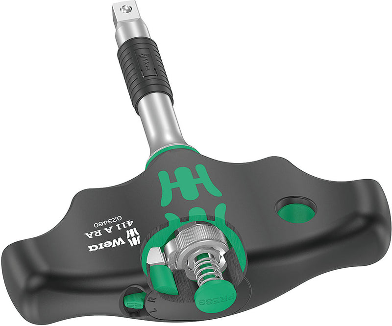 Load image into Gallery viewer, Wera 411 a ra t-handle adapter screwdriver with ratchet function, 1 4
