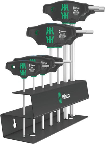 Load image into Gallery viewer, Wera 454 7 hf set 2 | t-greep set binnenzeskant | hex-plus met vasthoudtfunktie | 7-delig - 05023453001