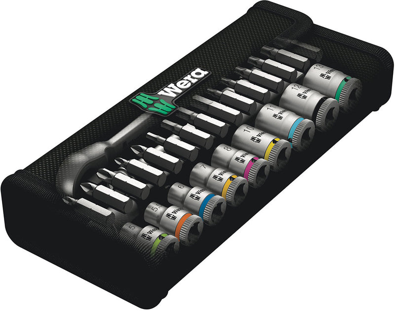 Load image into Gallery viewer, Wera 8100 sa 8 zyklop metal ratchet set (1 4 )